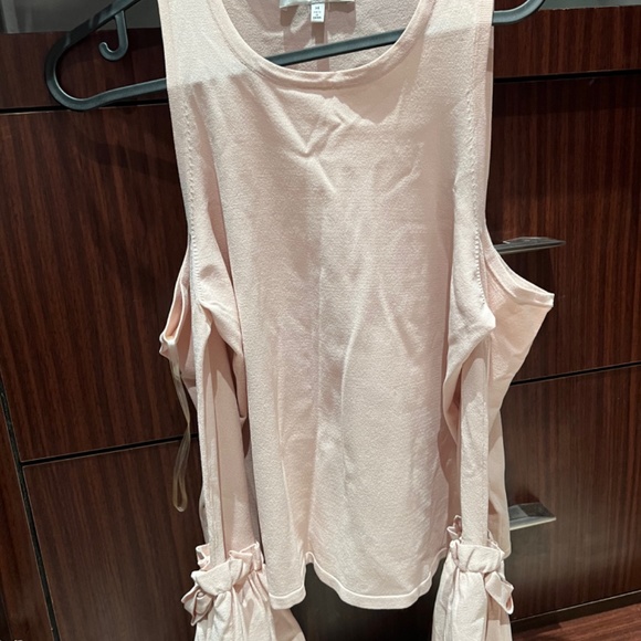 Milky Cold Shoulder Sweater in Pink - Picture 3 of 5